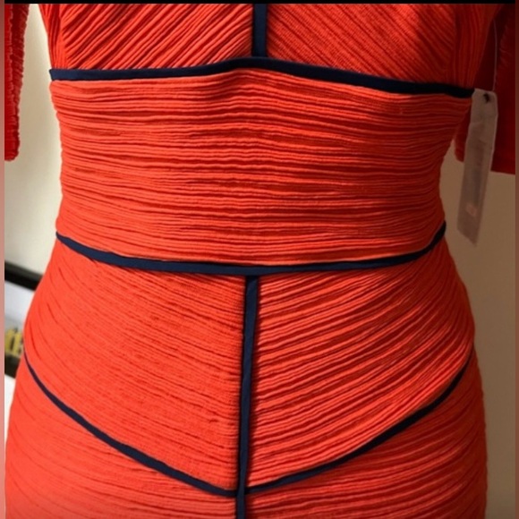 ❤️NUE by Shani Form Fitted dress Color is called Poppy  size 10 NWT - Picture 5 of 12